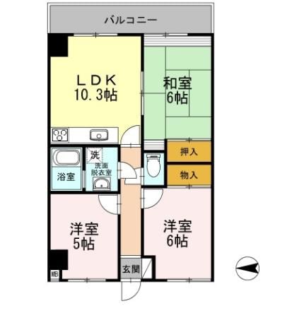 フリーダム光が丘IIの物件間取画像