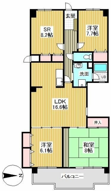 プリメール石神井の物件間取画像