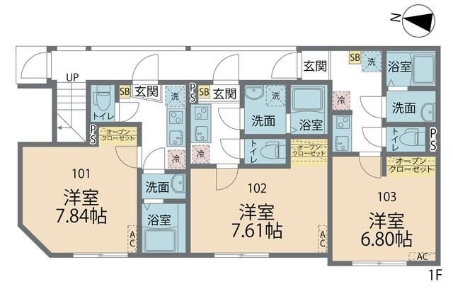 カインドネスＮの物件間取画像