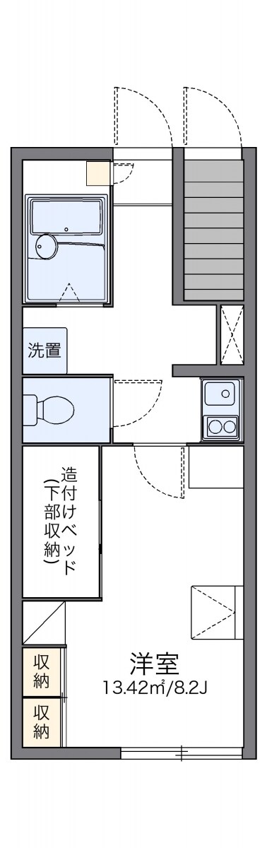 レオパレスオリーブハウスIIの物件間取画像