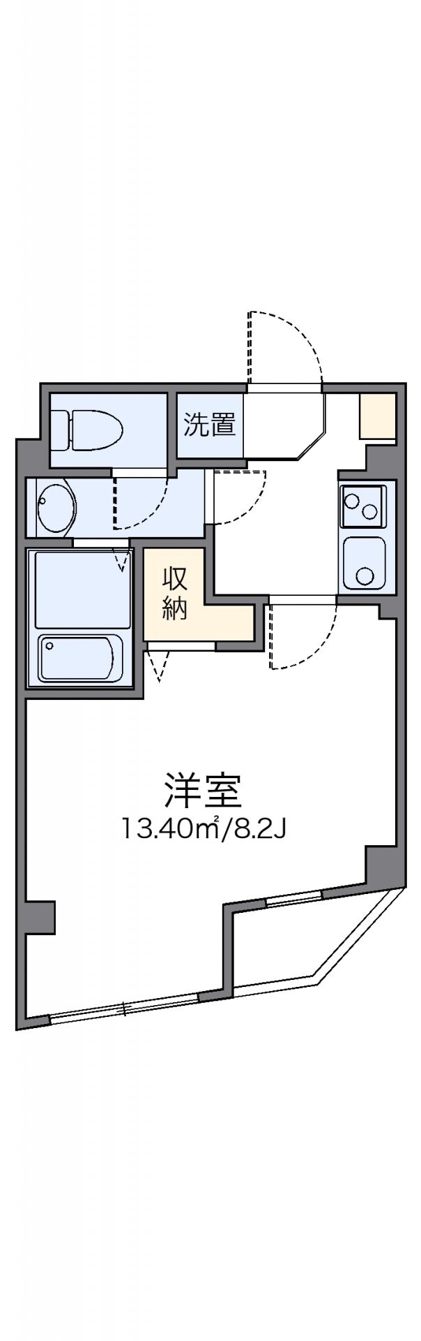 レオパレスエクセルカーサ平和台の物件間取画像