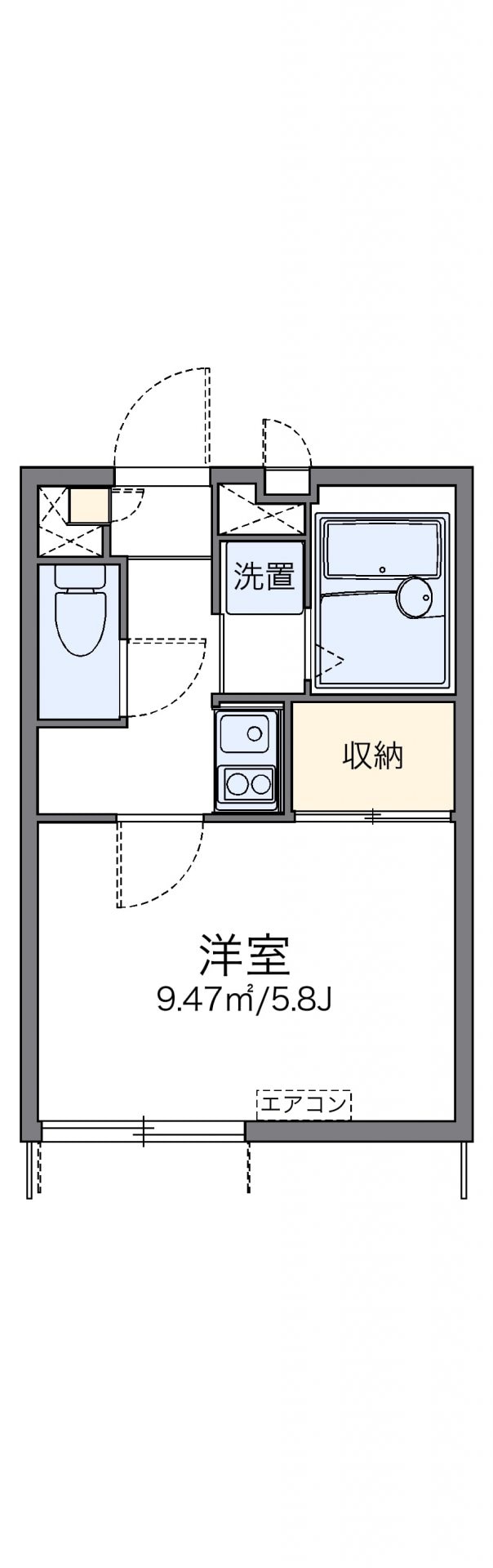 レオパレスＢＲＩＳＥ関町東の物件間取画像