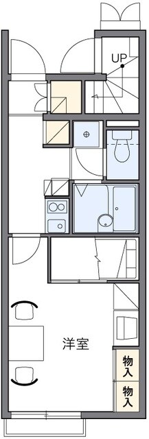 レオパレスくつろぎの物件間取画像