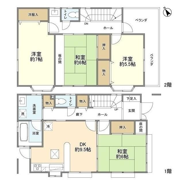 野火止５丁目貸家の物件間取画像