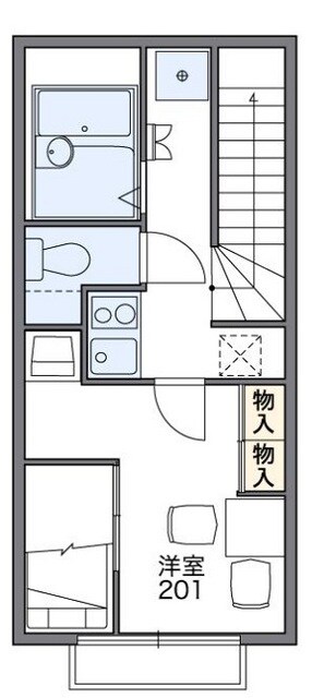 レオパレス学園町ハイツの物件間取画像