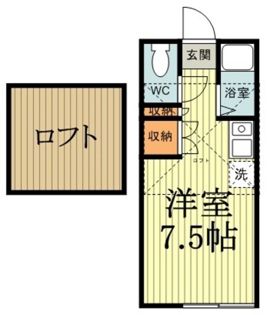 メゾンササキの物件間取画像