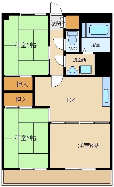 サングリーンハイツの物件間取画像