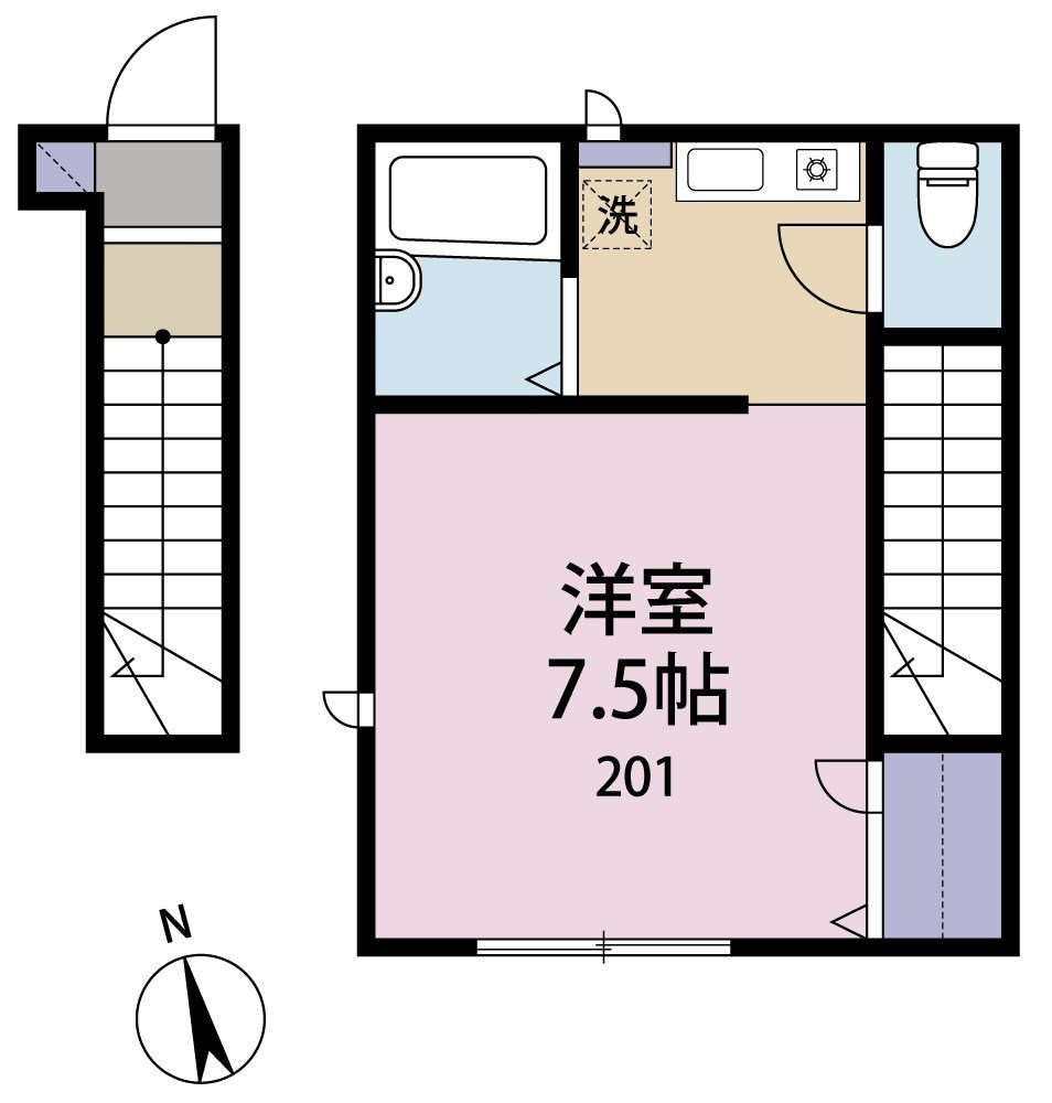 Quatre Saisonsの物件間取画像