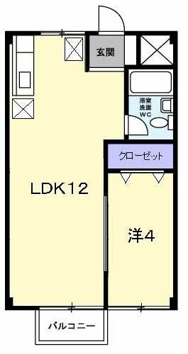 シティーハイツ奈良橋の物件間取画像