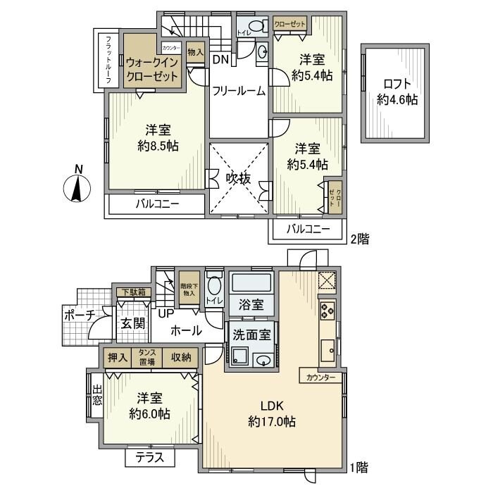 泉町戸建の物件間取画像