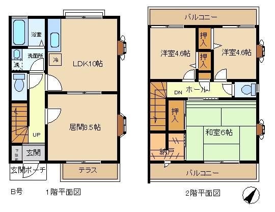 西武園テラスハウスの物件間取画像