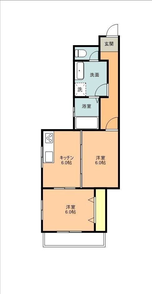 日興フラットの物件間取画像