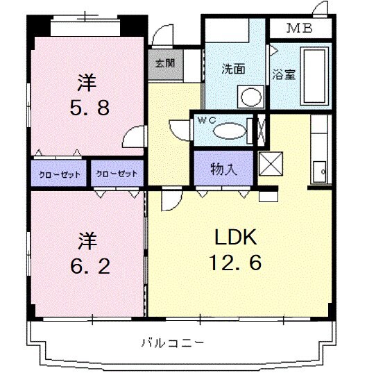 ファレノ　Ｍの物件間取画像