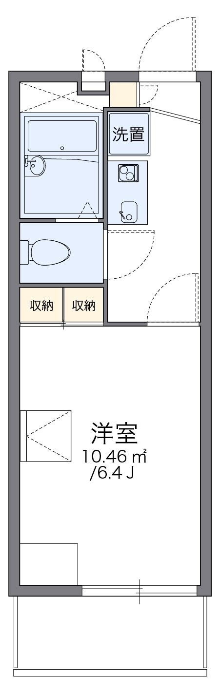 レオパレスＥＮＺＯの物件間取画像