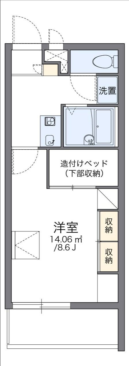 レオパレス中町の物件間取画像