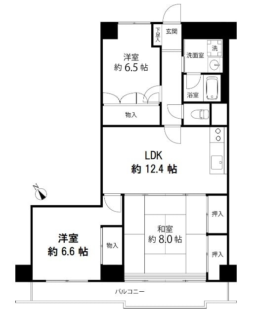 グランドール久米川の物件間取画像