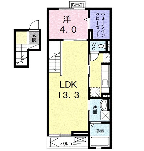 ソレイユ東久留米の物件間取画像