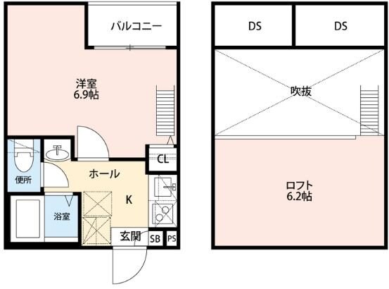 グランクオール美園町ウエストレジデンスの物件間取画像