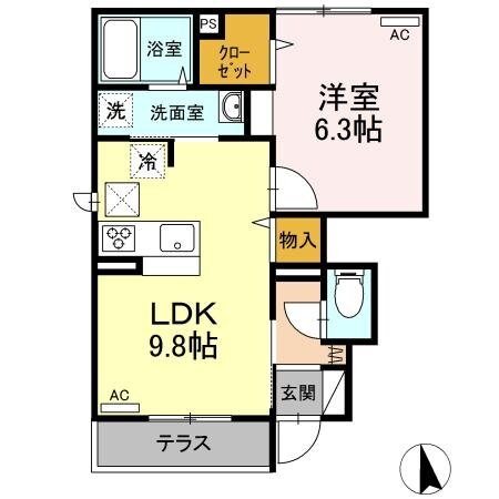 レセア花小金井の物件間取画像