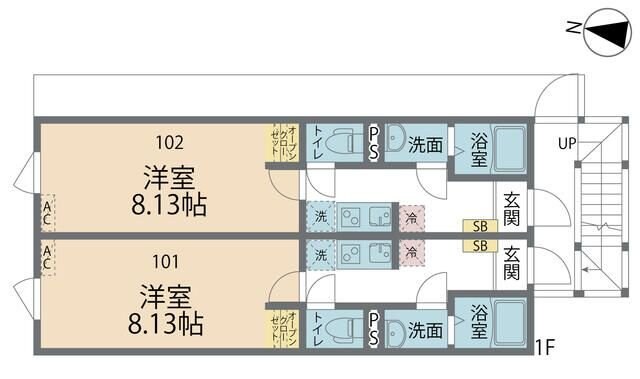 カインドネス東村山の物件間取画像