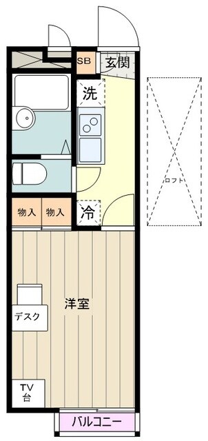 レオパレス立野の物件間取画像