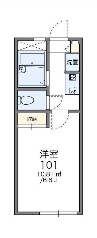 レオパレスＲａｆｆｉｎｅｅの物件間取画像