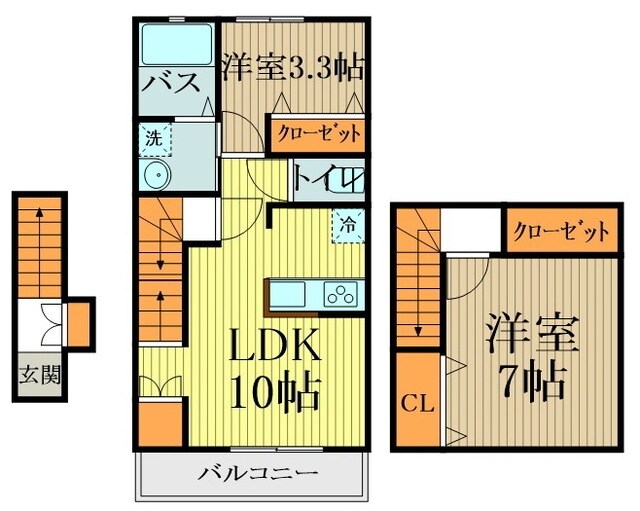 エスト野口町の物件間取画像