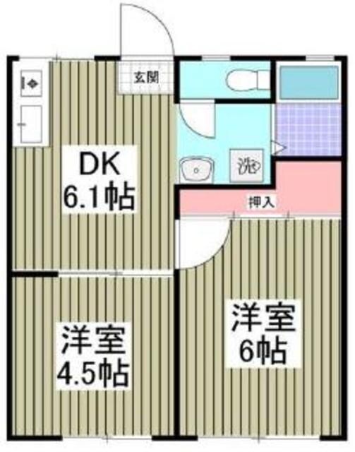 グリーンハイツ川越の物件間取画像