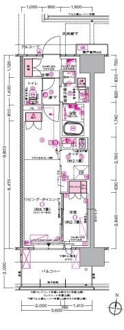 プラウド川越の物件間取画像