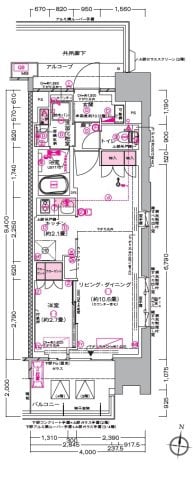 プラウド川越の物件間取画像