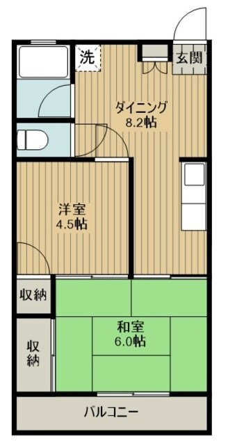 向山コーポフタカミの物件間取画像