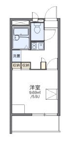 レオパレス霞ヶ関第一１５４７８の物件間取画像