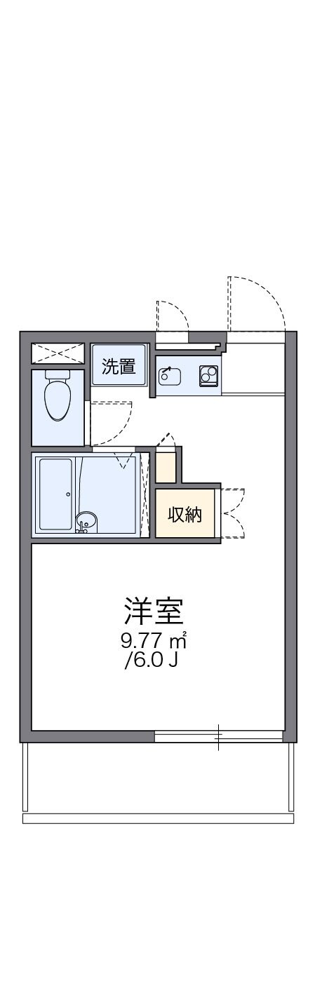 レオパレス峰の坂の物件間取画像