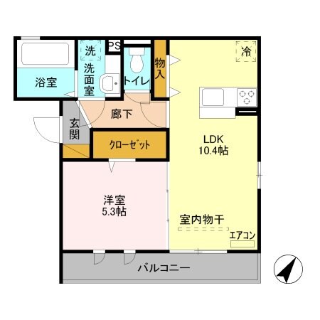 ブラウフォーゲルＡの物件間取画像