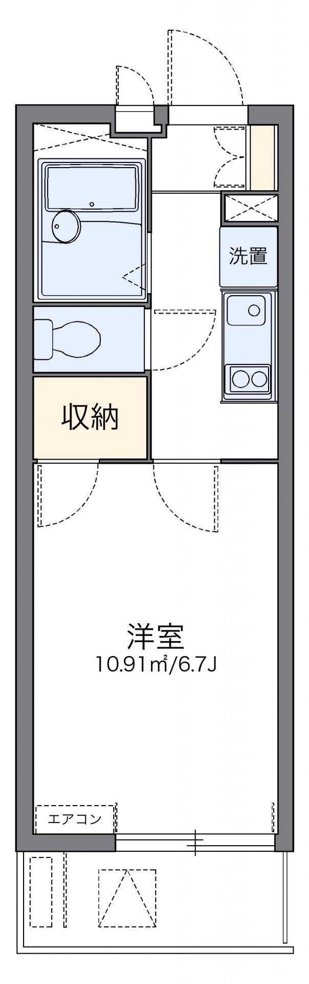 レオパレスグランドールの物件間取画像