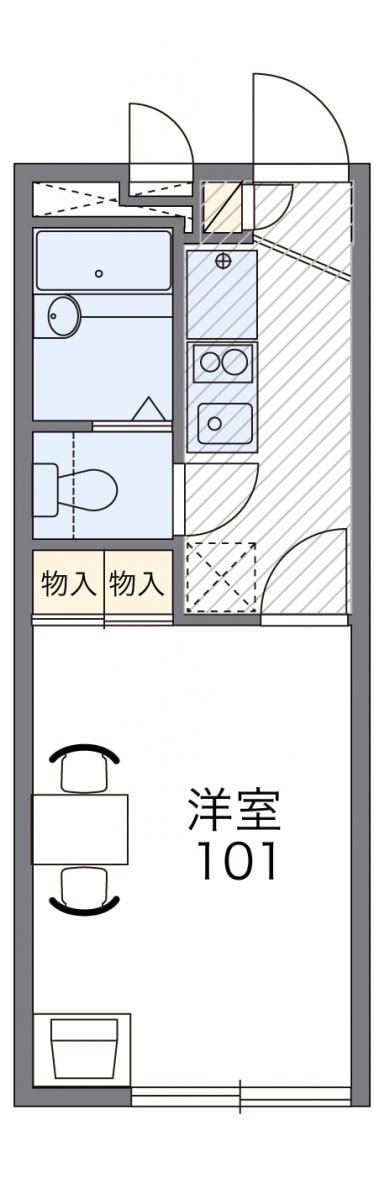 レオパレスコージー　プレースの物件間取画像