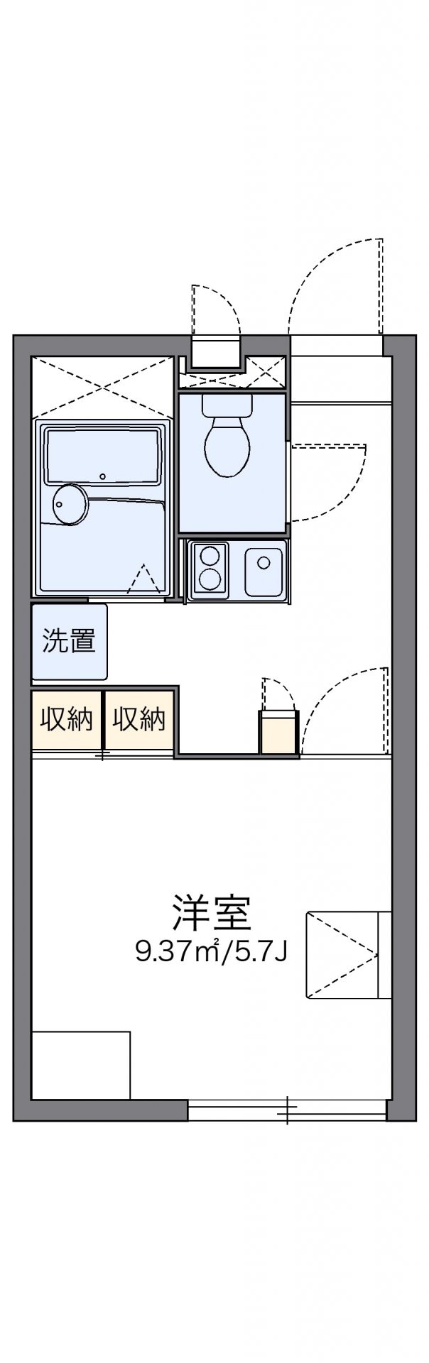 レオパレスレグルスの物件間取画像