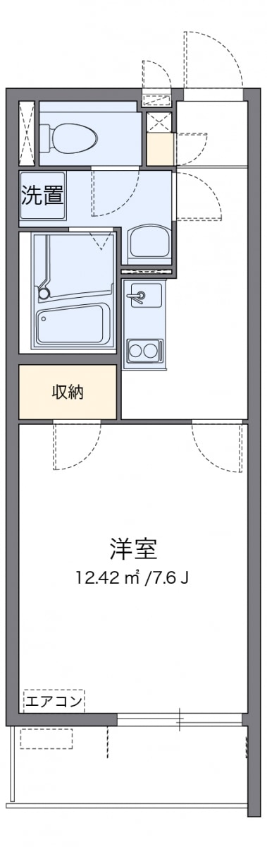 クレイノＩＴＵＫＩの物件間取画像