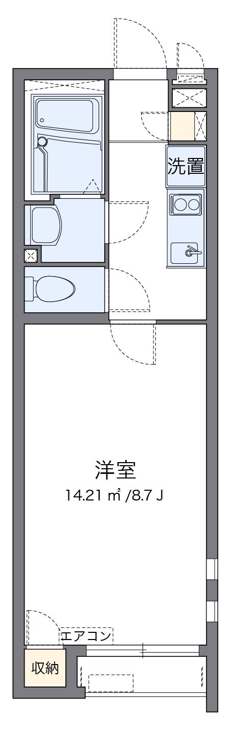 クレイノティアラの物件間取画像