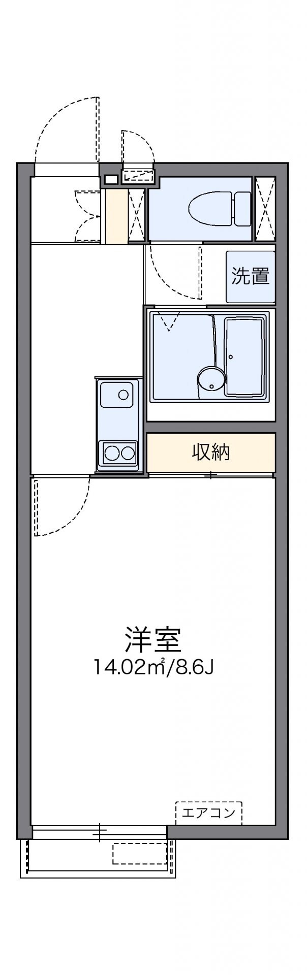 レオネクストクレディの物件間取画像