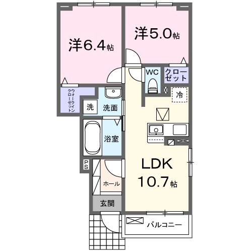 ユニゾン　ＫIIの物件間取画像