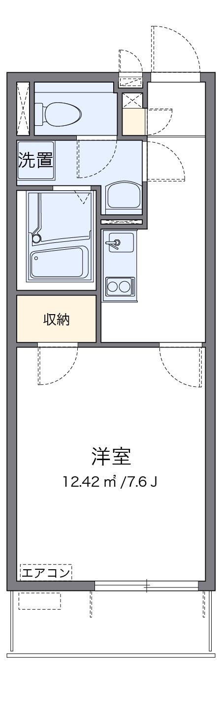 クレイノサクシード所沢の物件間取画像