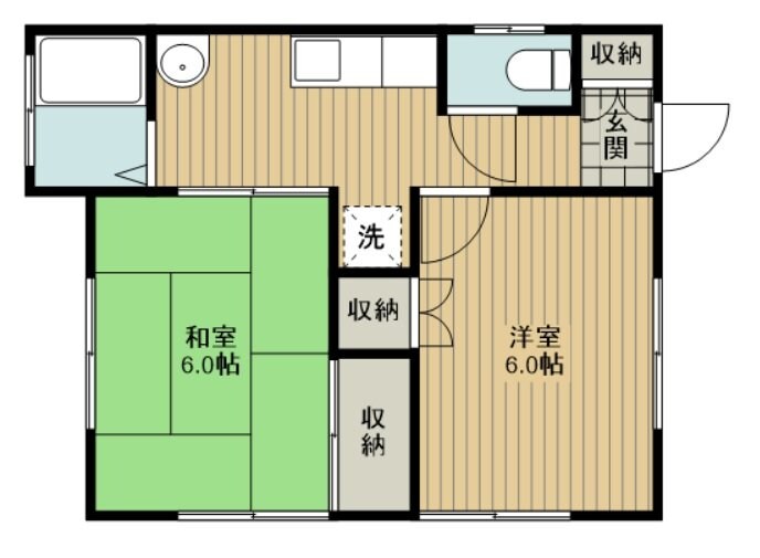 かきつばた2号棟の物件間取画像