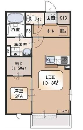 エルメゾン小手指Ａの物件間取画像