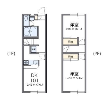 レオパレスかわつるの物件間取画像