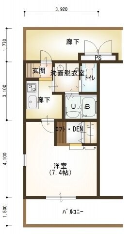 ルネス　アスカの物件間取画像