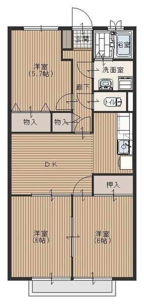 ビラージュ純の物件間取画像