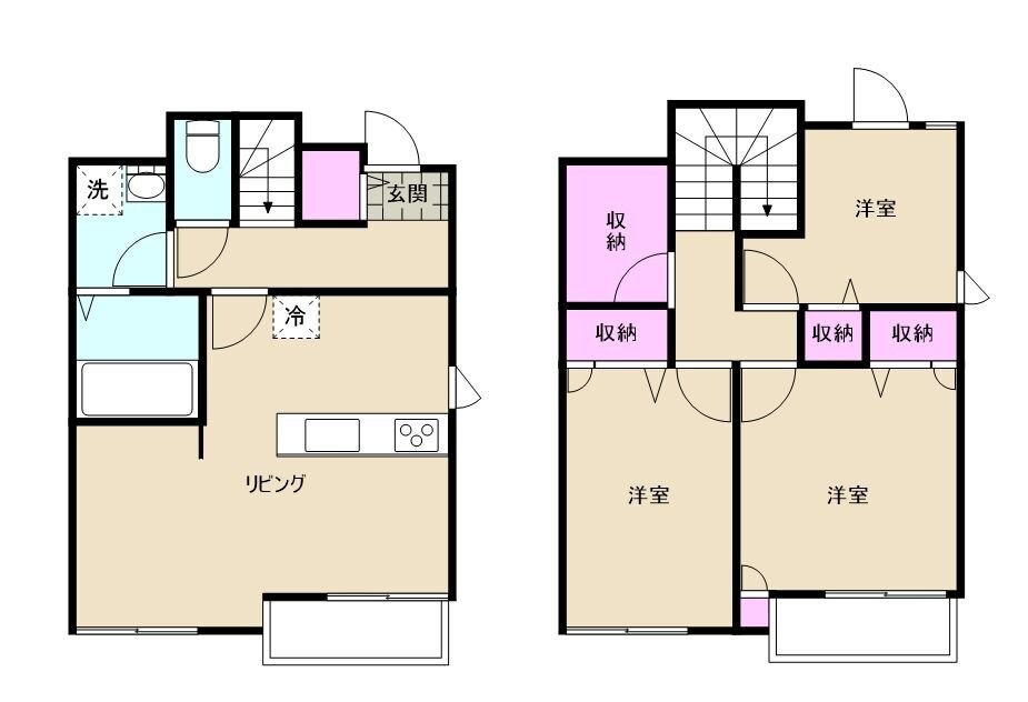 仮称）坂戸市中富町貸家戸建PJの物件間取画像