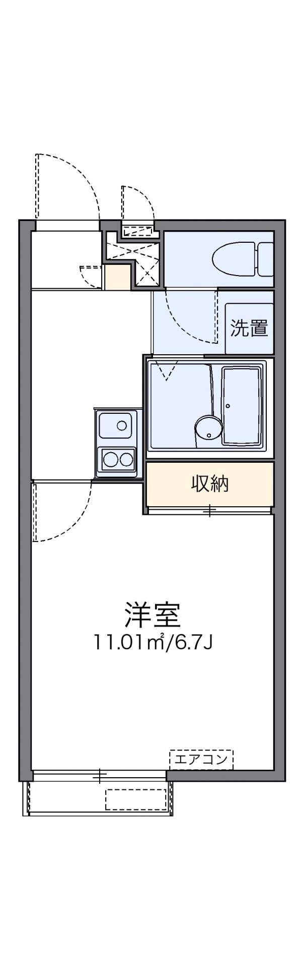 レオパレスローズの物件間取画像