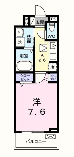 フルール　ド　フレーズの物件間取画像